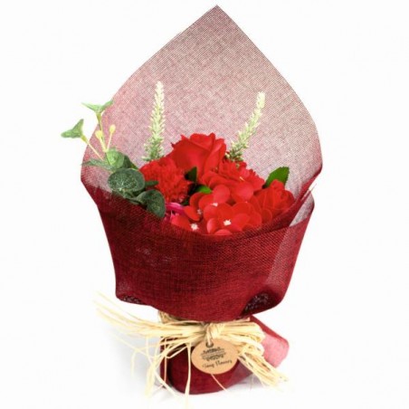 BOUQUET ROSE DI SAPONE ROSSO AWREGALI